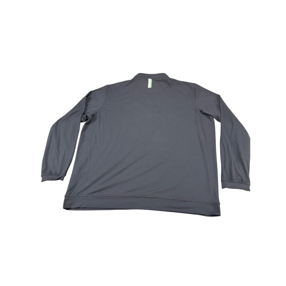 Rhoback Mens XXL Performance Quarter Zip Pullover Navy Blue Golf Activewear Top